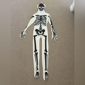 Kids Skeleton bodysuit costume. Size L, 10-12